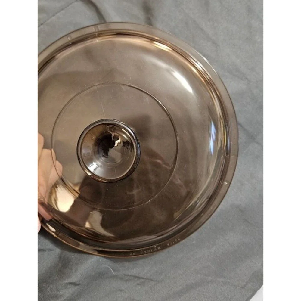 Vintage Pyrex Replacement Lid Pyrex Vision V2.5C Brown 8.5